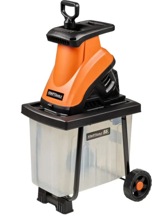 Измельчитель веток садовый Kraft&Dele KD5212 электрический 3000W для веток до 45 мм