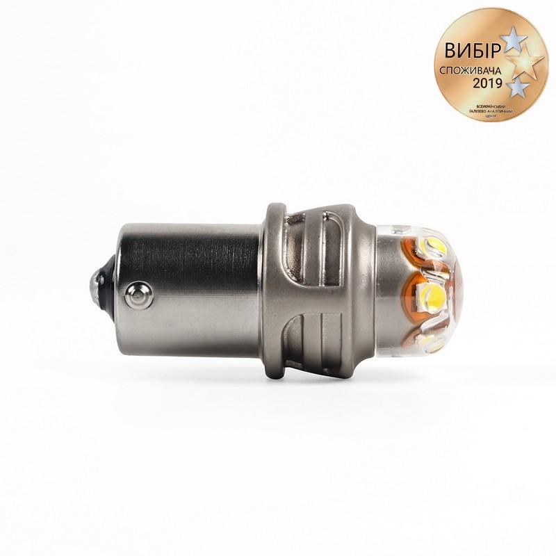 Лампи світлодіодні в габарити S01-P21W/1156 Carlamp 30W Canbus з обманкою 450 лм 6000 К (S01/1156) - фото 6