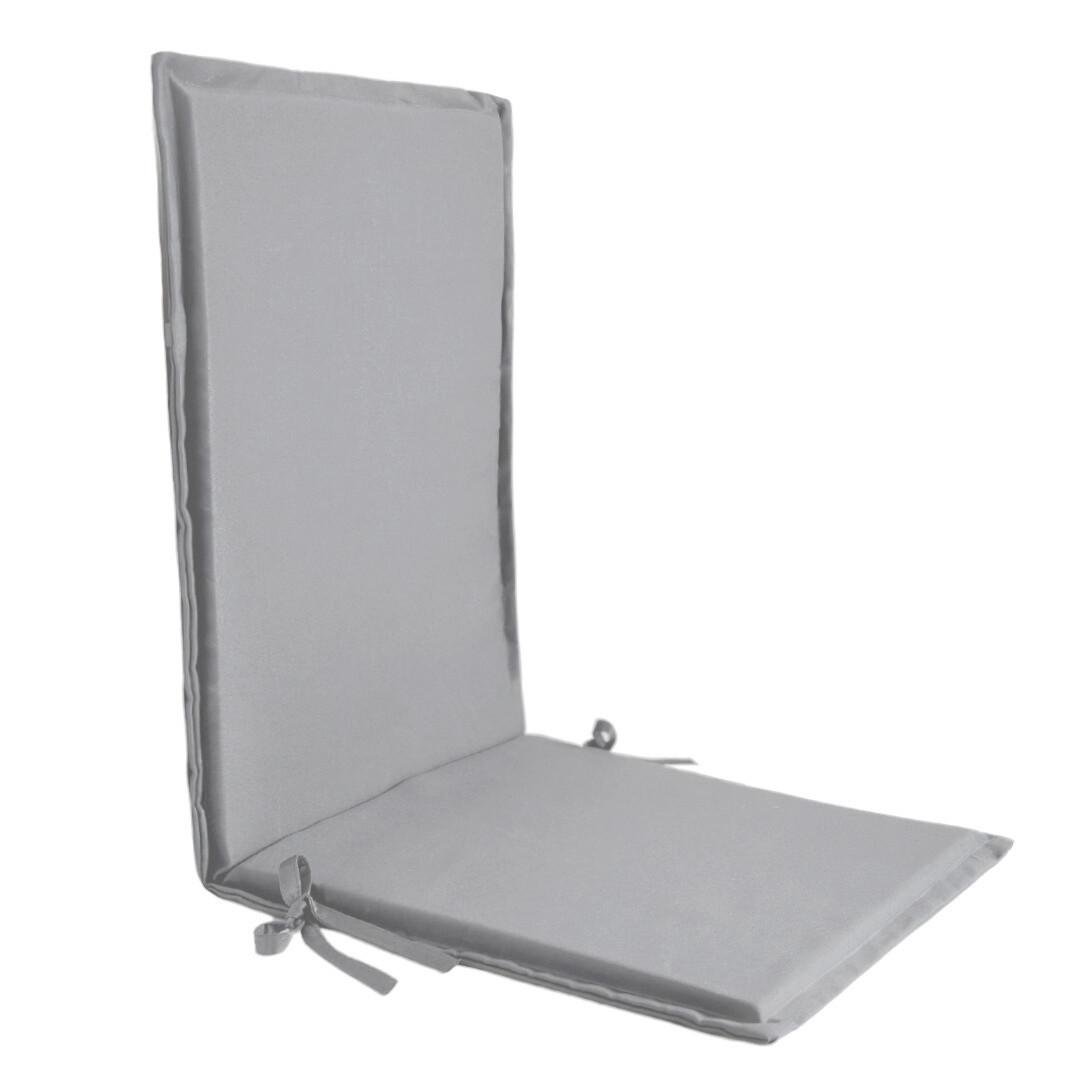 Подушка-матрац на садові крісла/стільці 100х45х2 см Світло-сірий (2603585083)