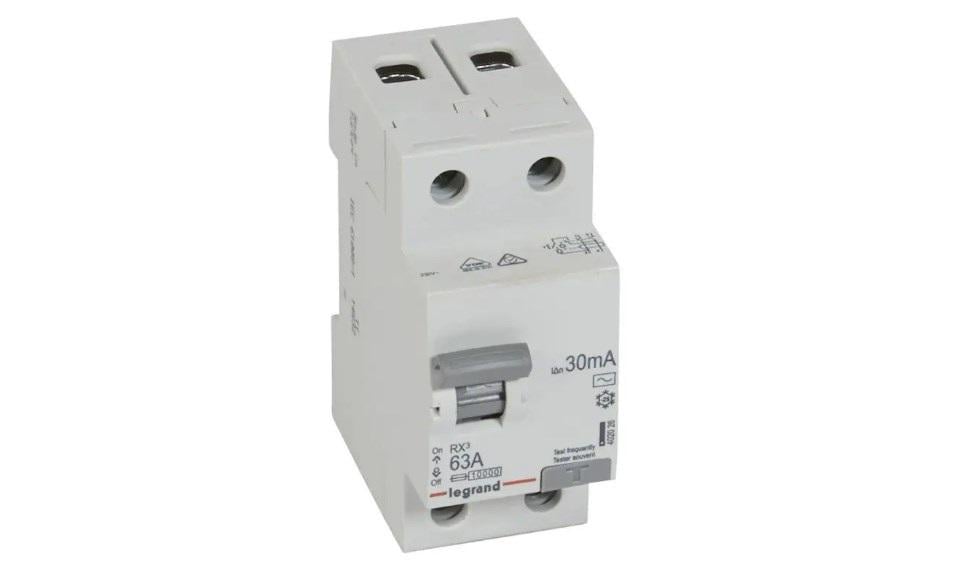 Устройство защитного отключения Legrand RX³ 2P 63А 30мА тип AC (38405082)