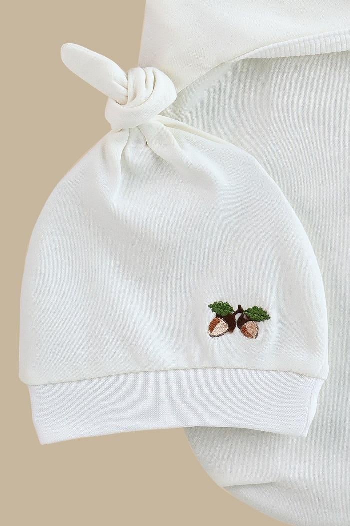 Пелюшка-кокон з шапочкою дитяча утеплена на липучці 0-3 міс Молочний (MG175) - фото 4 Пелюшка-кокон з шапочкою дитяча утеплена на липучці 0-3 міс Молочний (MG175) - фото 4