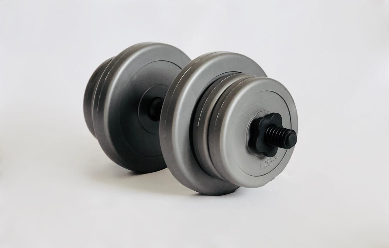 Гантелі WCG у пластику 2х10 кг Сірий (913629710831) - фото 3