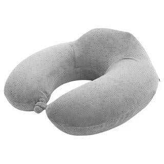 Подушка дорожная Casablanket с памятью Memory Foam U-Shaped Pillow 30x28x13 см Серый