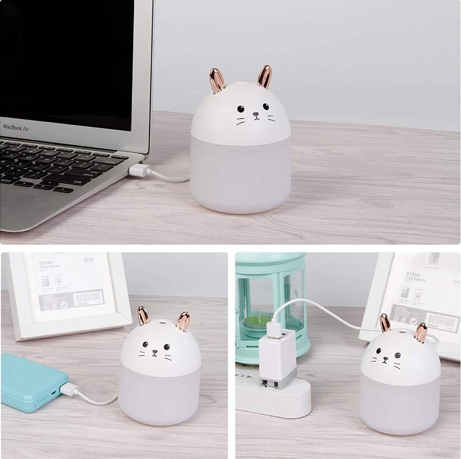 Зволожувач повітря ультразвуковий Humidifiers Rabbit Білий (4422) - фото 8