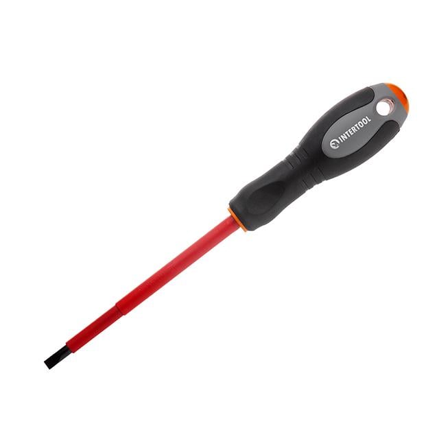 Викрутка шліцева Intertool ізольована 1х5,5 мм 125 мм 1000 В (VT-3206)