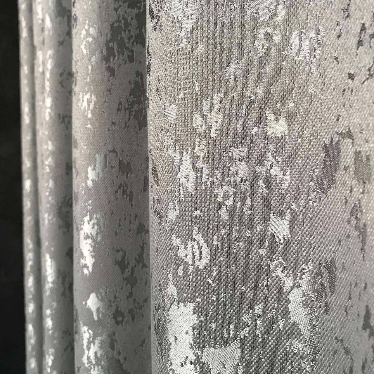 Готовые мраморные шторы ALBO 200x270 см 2 шт. Темно-серый (SH-M19-21) - фото 5