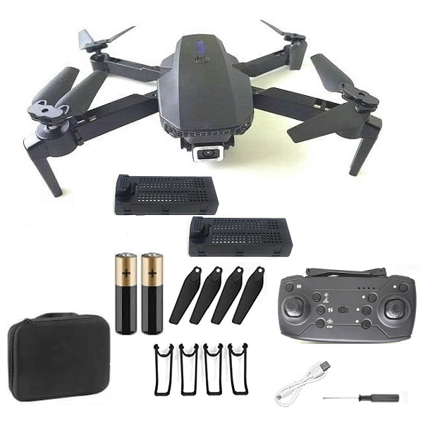 Квадрокоптер RC E88 PRO 2023 PLUS 4K і HD камери барометр 2акб Black (d311)