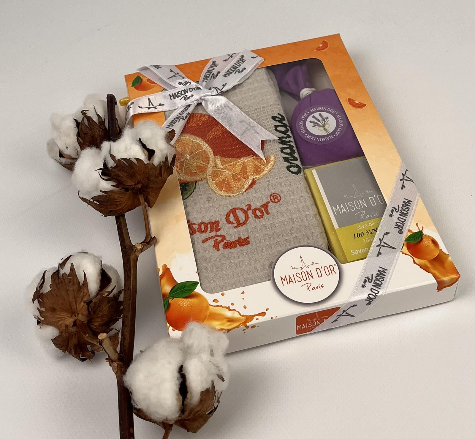 Кухонний рушник з милом Maison D'or Lavender Orange (CN27852)