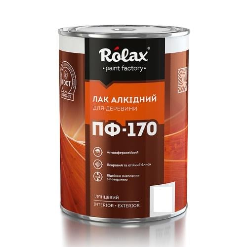 Лак для деревини Rolax ПФ-170 0,5 кг (3909)