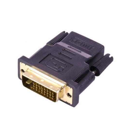 Переходник-адаптер DVI 24+5 to HDMI позолоченный Black (287671)