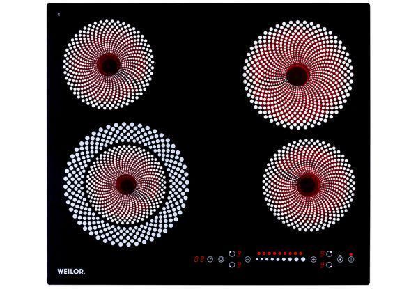 Варильна поверхня електрична WEILOR WHC 651 Black (1014657) - фото 2