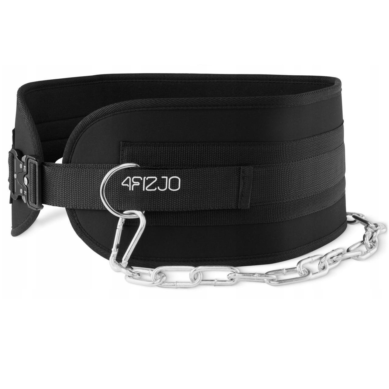 Пояс атлетический для отягощения 4FIZJO Dip Belt 80 см Black (P-5905973402255) Пояс атлетический для отягощения 4FIZJO Dip Belt 80 см Black (P-5905973402255)
