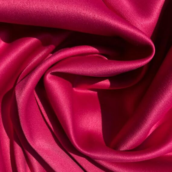 Тканина костюмно-плательна атлас IDEIA Lux 1,5 м Малиновий (2200004252407)