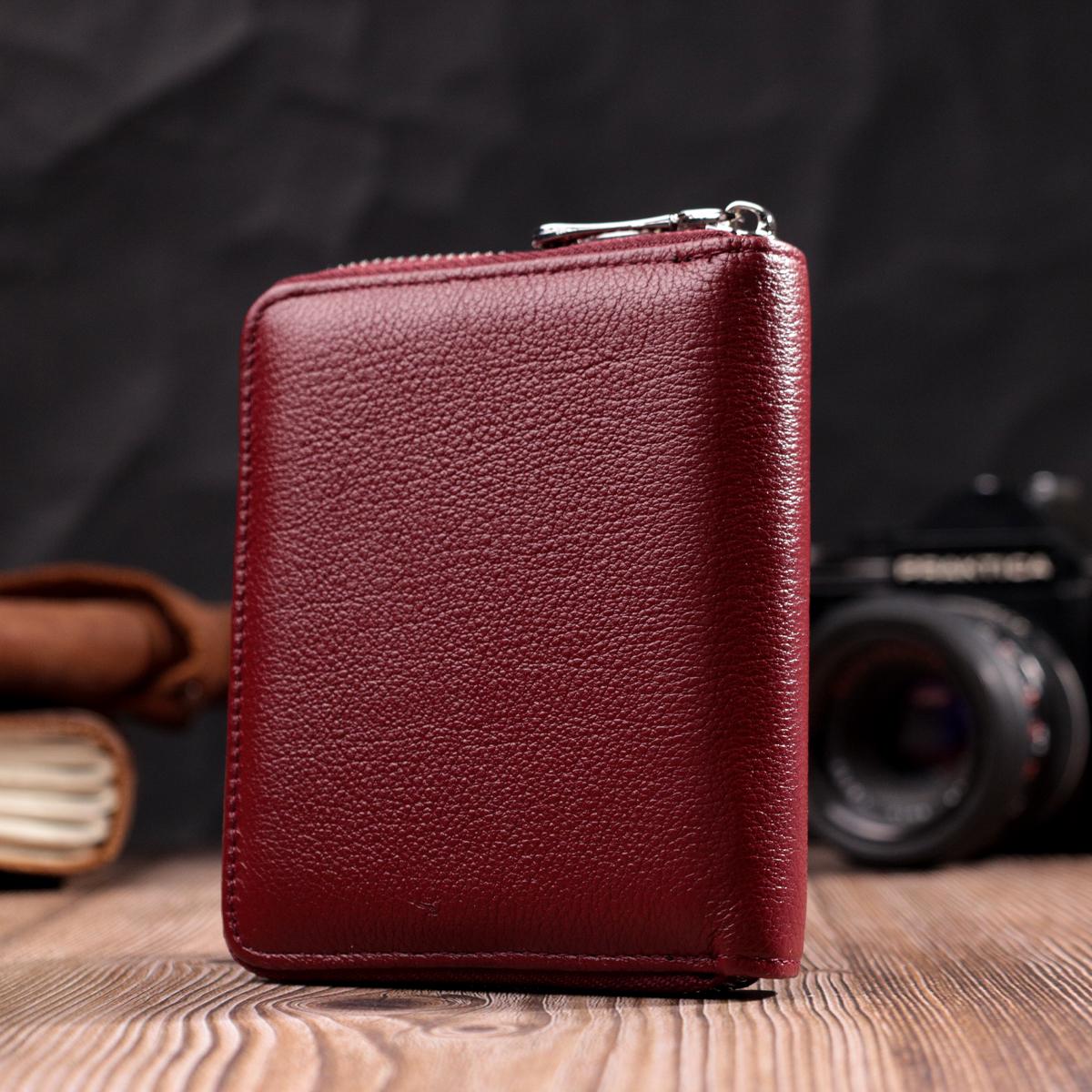 Гаманець жіночий шкіряний ST Leather 22450 Бордовий - фото 8