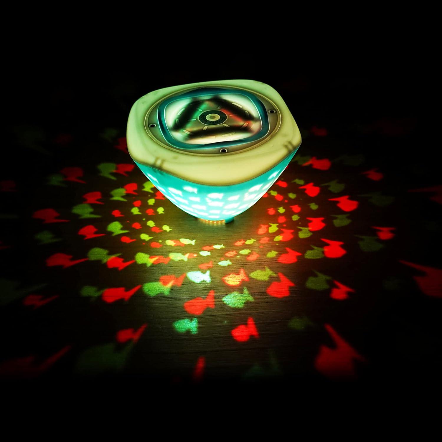 Водонепроницаемый ночник для ванной Рыбки на батарейках 12,5 см.