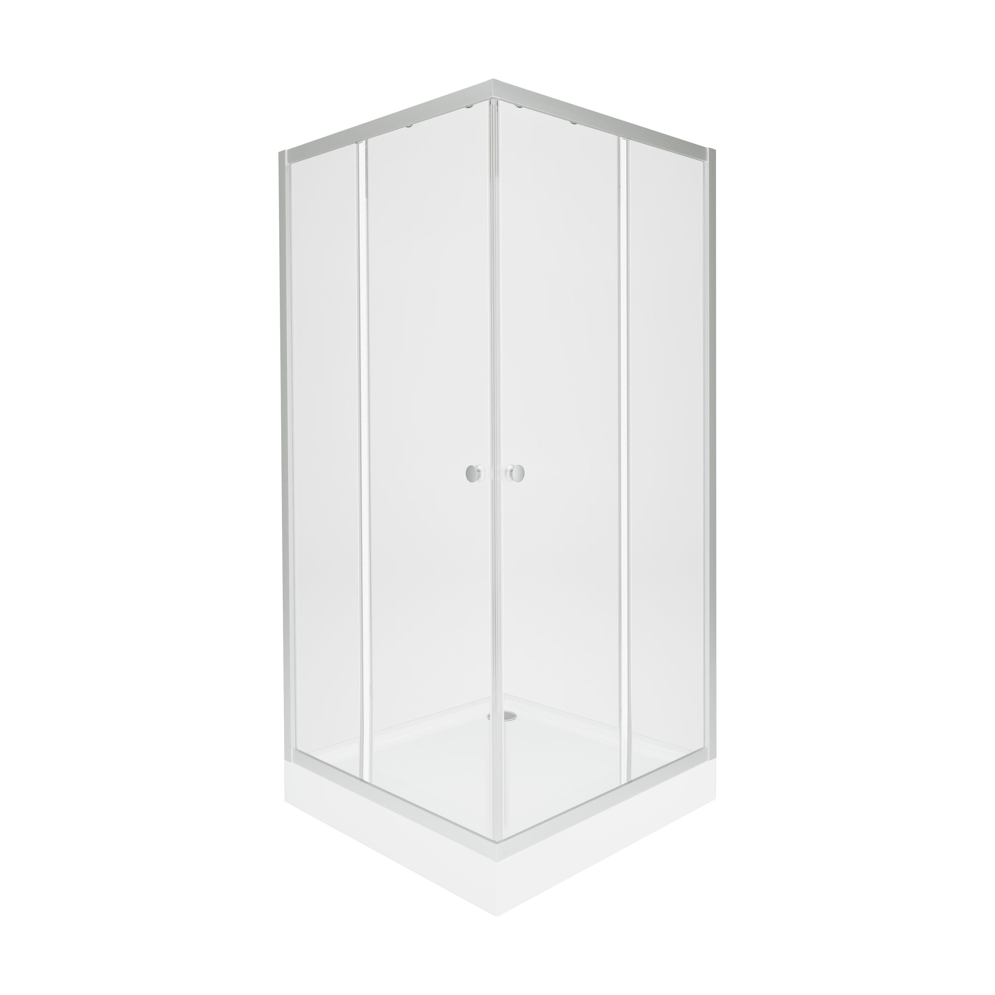 Душевая кабина Qtap Presto/Robin PRENEWCRM1088SC5SET 90x90x202 см Хром (131809)