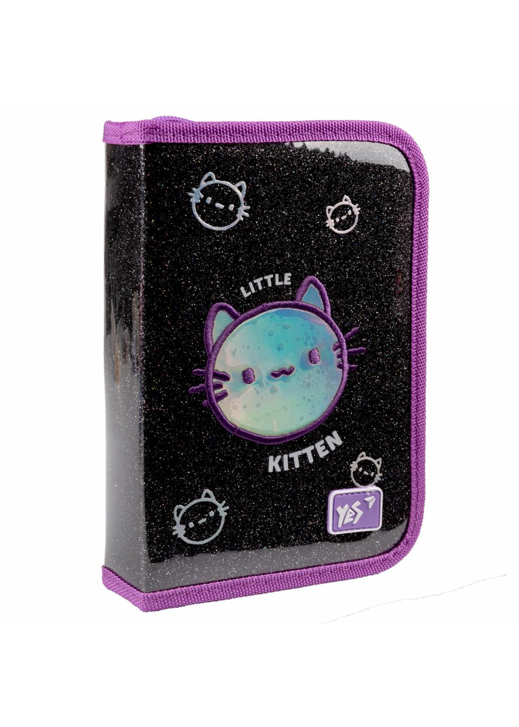 Пенал твердый YES одинарный с двумя клапанами HP-04 Mysterious Cats (533583)