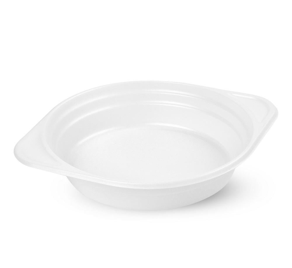 Миска 350 мл РЕТ 100 шт. Белый (30259)