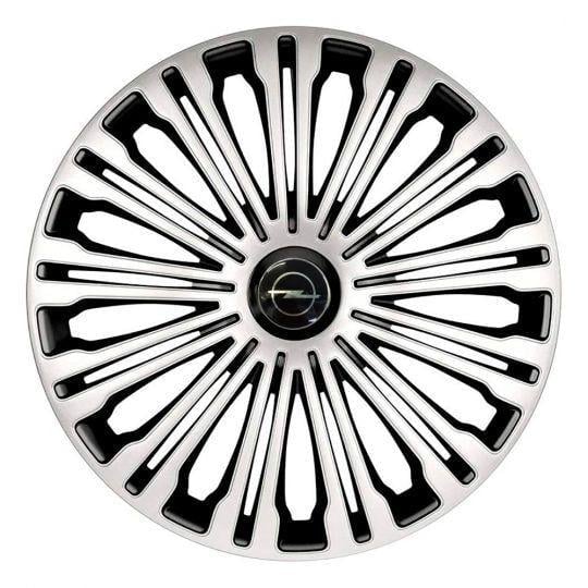 Ковпаки для коліс 4 Racing Volante Silver/Black R16 з логотипом Opel 4 шт. Ковпаки для коліс 4 Racing Volante Silver/Black R16 з логотипом Opel 4 шт.
