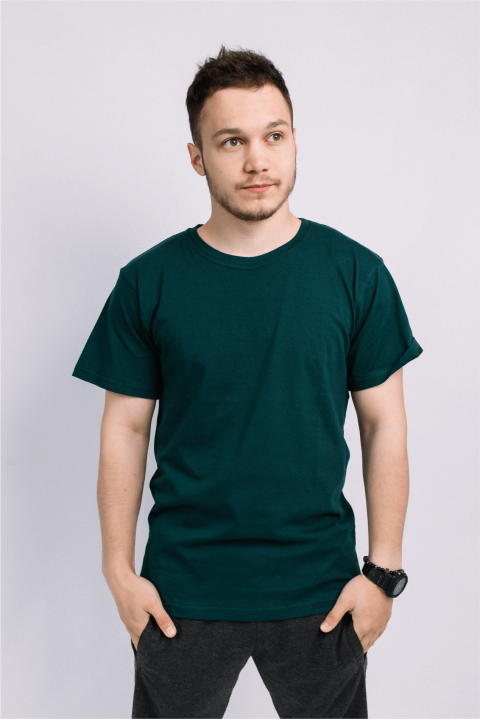 Футболка універсальна 2XL Темно-зелений (34077528)