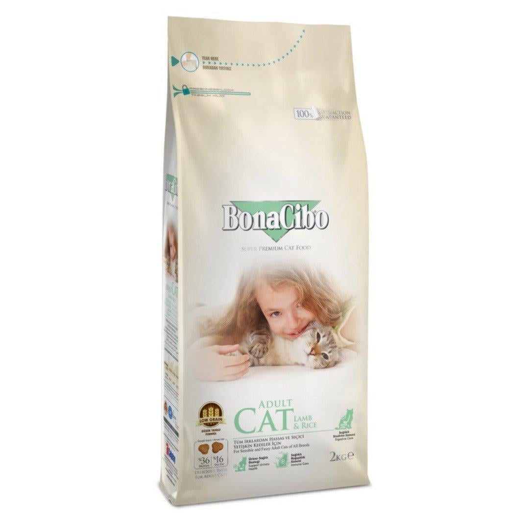 Корм сухий BonaCibo Cat Lamb&Rice 2 кг (8694686406120)