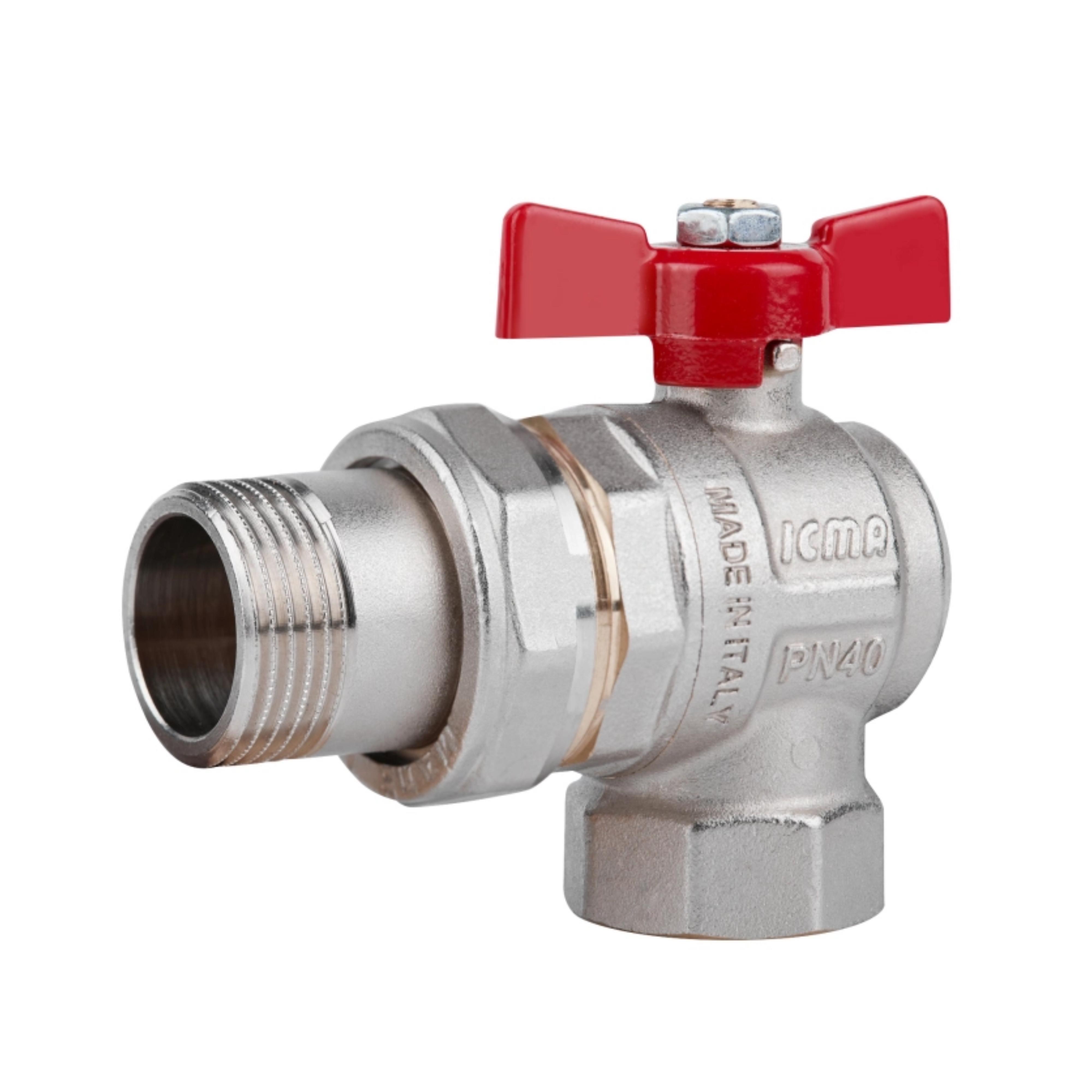 Кран шаровой ICMA FAR. ROSSA 1" угловой №361