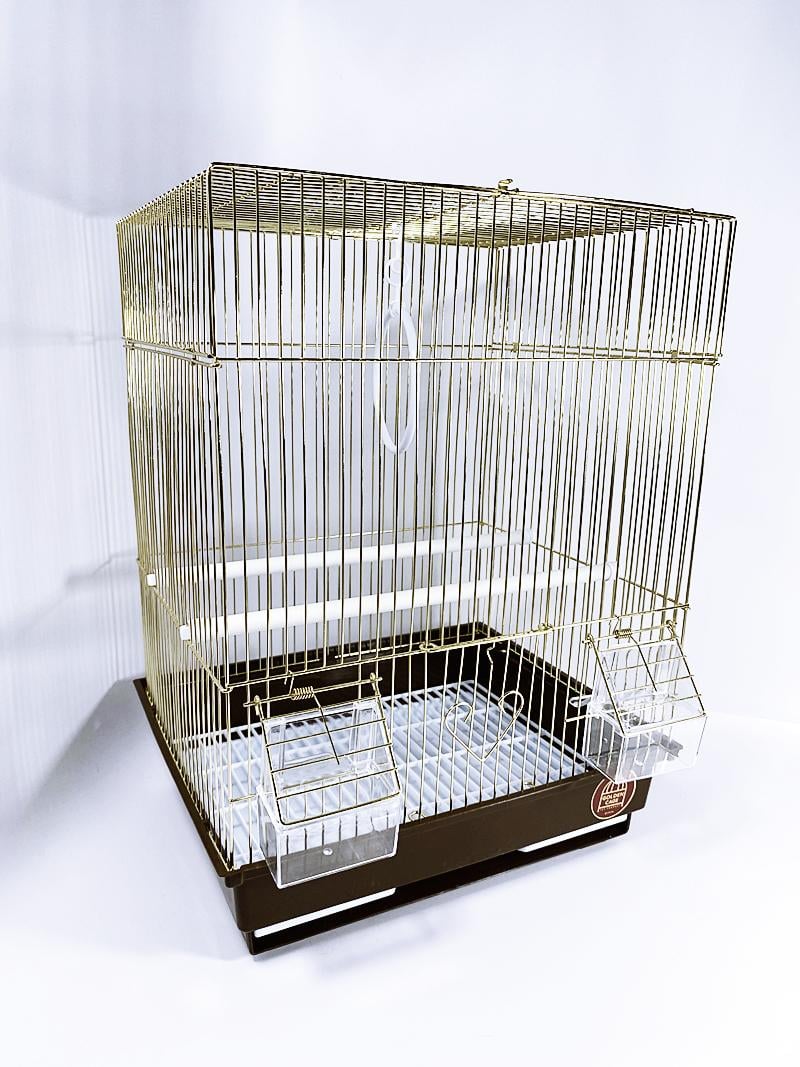 Клетка для птиц Золотая клетка A405G 35х28х46 см (A405G) - фото 3 Клетка для птиц Золотая клетка A405G 35х28х46 см (A405G) - фото 3