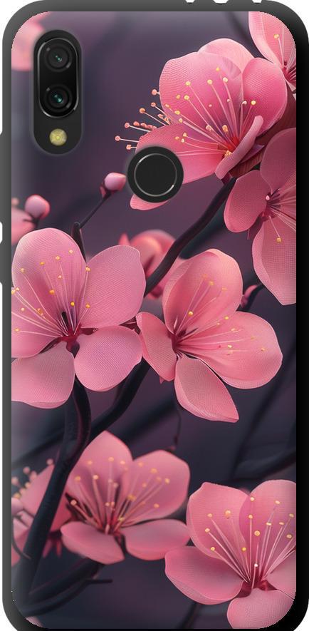 Чехол на Xiaomi Redmi 7 Пурпурная сакура (6075b-1669-42517)
