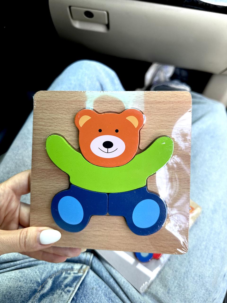 Пазл для дітей Ведмедик дерев'яний (79) - фото 4 Пазл для дітей Ведмедик дерев'яний (79) - фото 4