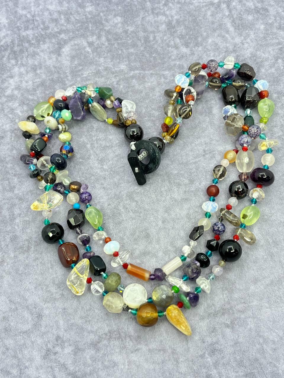 Намисто самоцвіти 52 см Різнокольоровий (10158)