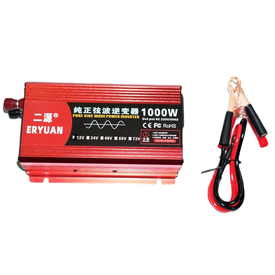 Преобразователь напряжения Eryuan 1000 W LCD DC/AC 12V-220 V с чистой синусоидой и вольтметром (2018974246) - фото 5 Преобразователь напряжения Eryuan 1000 W LCD DC/AC 12V-220 V с чистой синусоидой и вольтметром (2018974246) - фото 5