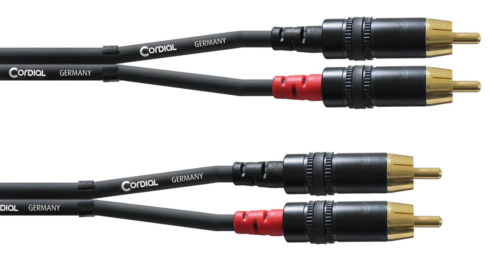 Кабель коммутационный Cordial CFU 2 RCA 2 RCA 1,5 м 1,5 CC