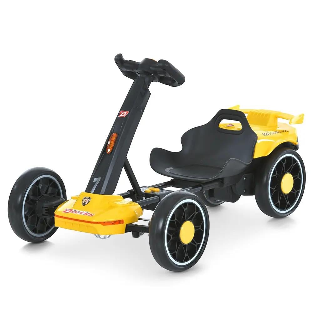 Карт детский электрический Bambi Kart M 6145 A EBR-6 с пультом управления Желтый Карт детский электрический Bambi Kart M 6145 A EBR-6 с пультом управления Желтый