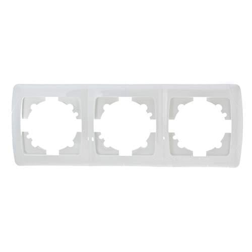 Рамка Viko Carmen тройная горизонтальная Белый (20982-е)