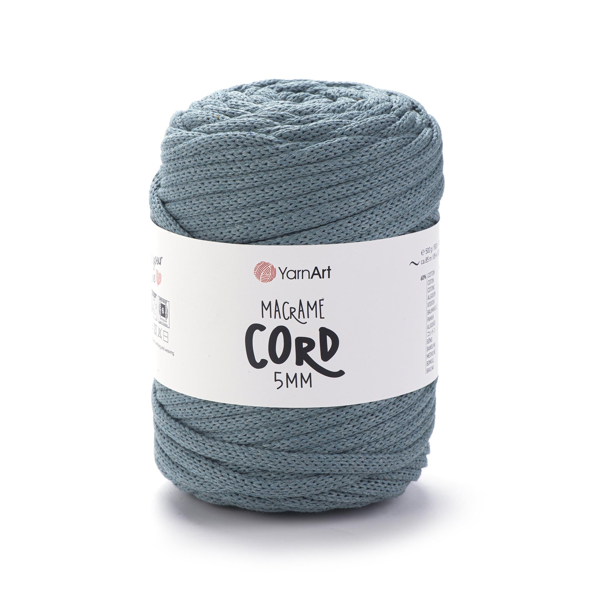 Шнур плетеный Macrame Cord с сердечником 5 мм Сизо-серый №795 (2298001287) Шнур плетеный Macrame Cord с сердечником 5 мм Сизо-серый №795 (2298001287)