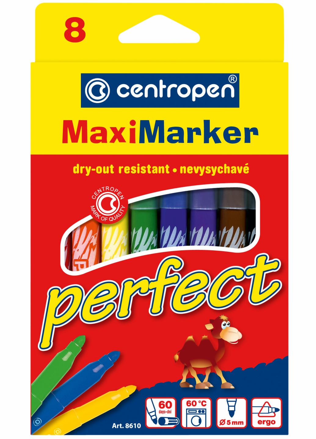 Фломастери Centropen 8610 Perfect Maxi 8 шт. (8595013614396)