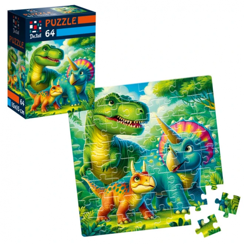 Пазлы Vladi Toys Доисторические друзья 64 детали (DT1234-08)