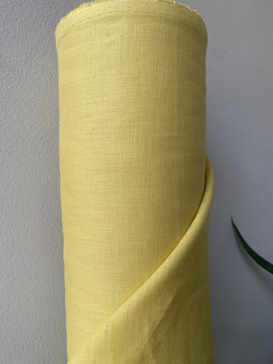 Тканина сорочково-платтєва LINEN PLUS 100% льон 143 см 127/284 Салатовий з жовтим відтінком - фото 5 Тканина сорочково-платтєва LINEN PLUS 100% льон 143 см 127/284 Салатовий з жовтим відтінком - фото 5
