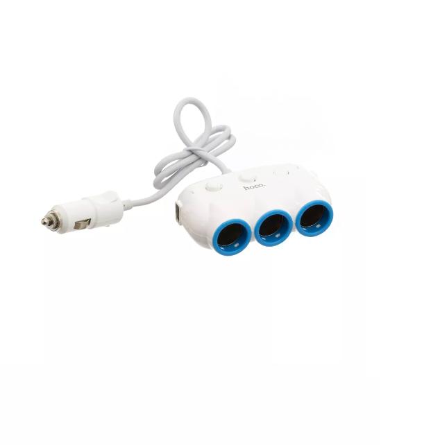 Зарядное устройство автомобильное Hoco C1 3in1 2USB/3,1A White