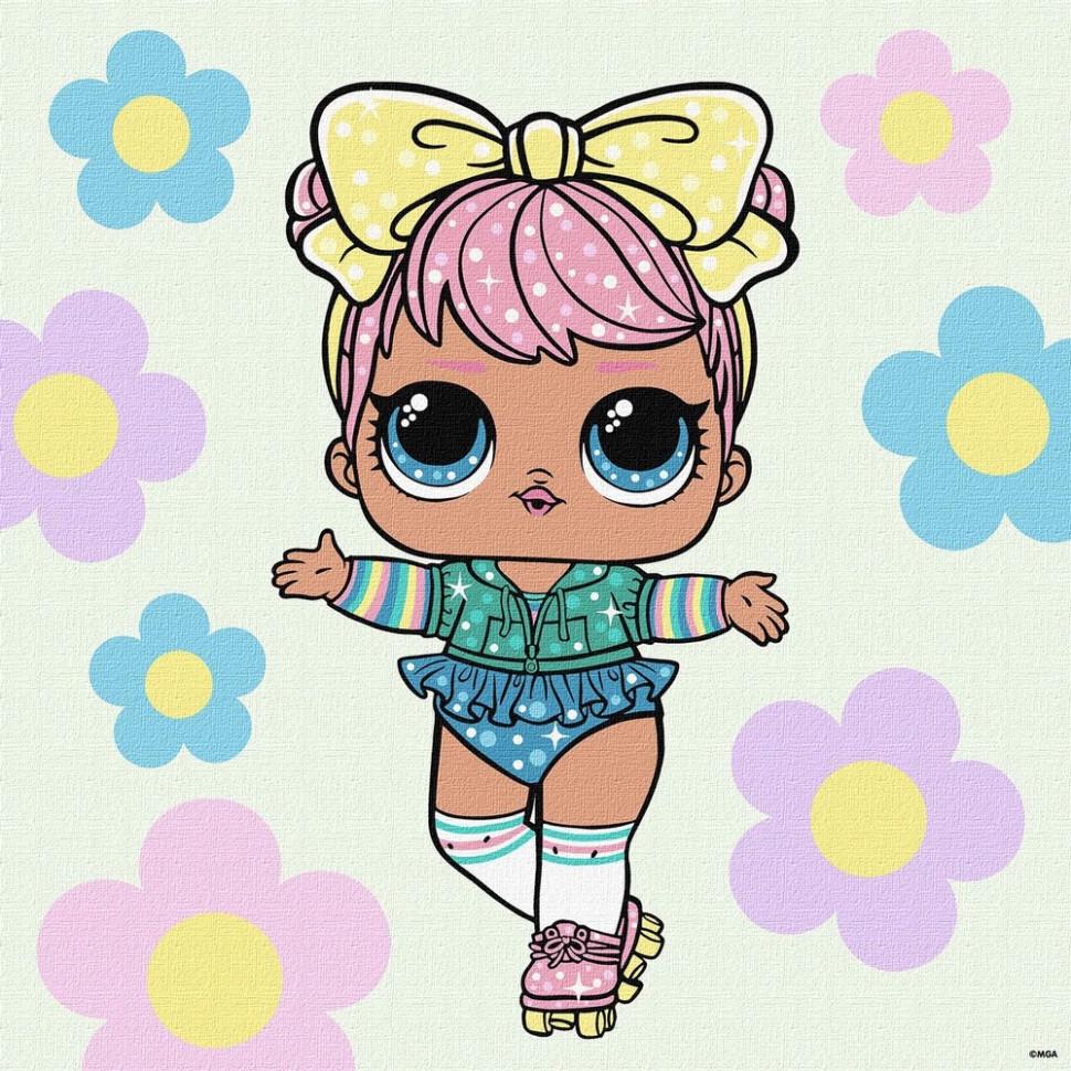 Картина за номерами Ideyka L.O.L. Surprise! Spring Bling Dawn KHO1101 40х40 см (RLT54052)