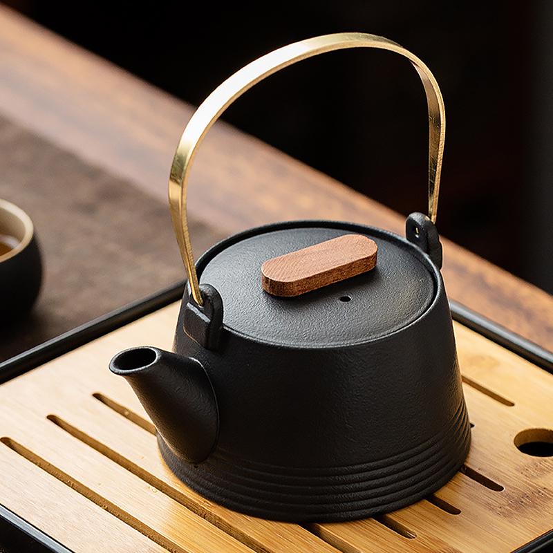 Дорожный набор для чайной церемонии керамический Black - фото 7