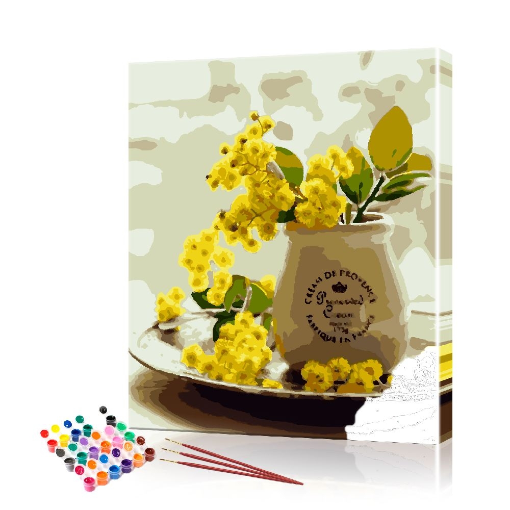 Картина за номерами ArtSale Жовті квіти PBN0825 40х50 см