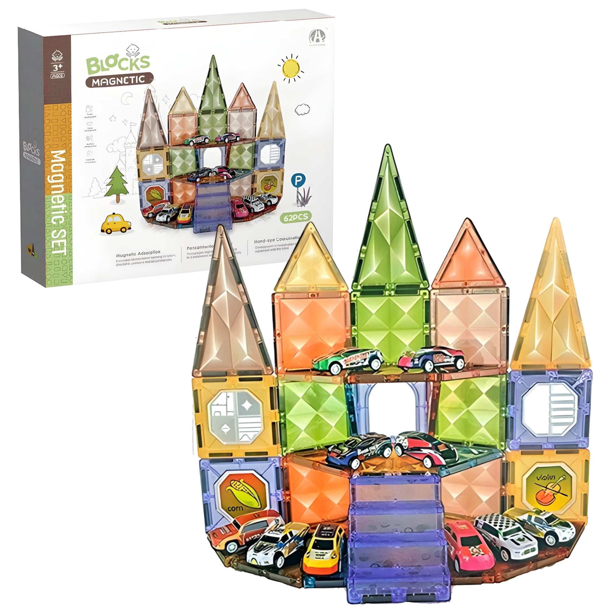 Конструктор детский магнитный Magnetic Building Blocks 62 дет. (СН1192)