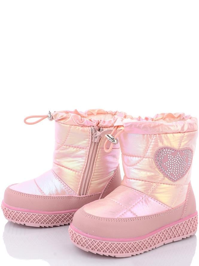 Дутики Kimbo FG2369-1F на овчине р. 25 Розовый (97663)