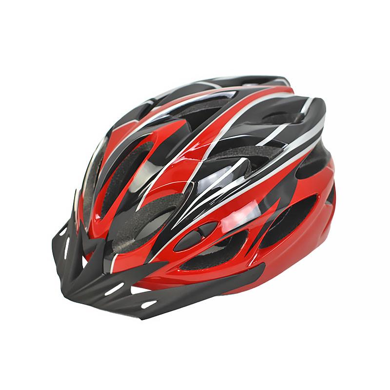 Шолом велосипедний Helmet Н-012F Black/Red
