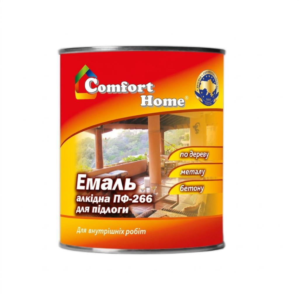 Эмаль алкидная для пола Comfort ПФ-266 2,8 кг Красно-коричневый (12585)