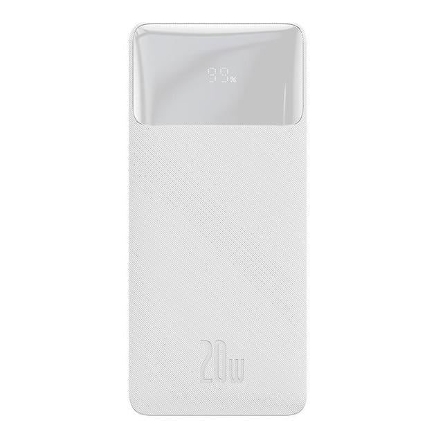 Повербанк BASEUS Bipow Digital Display 10000mAh 20W з 2 портами Білий (22332970)