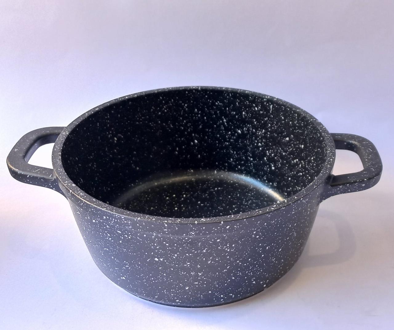 Каструля-казан Unique UN-5271 з мармуровим покриттям і кришкою 1,2 л 16 см Чорний - фото 5 Каструля-казан Unique UN-5271 з мармуровим покриттям і кришкою 1,2 л 16 см Чорний - фото 5