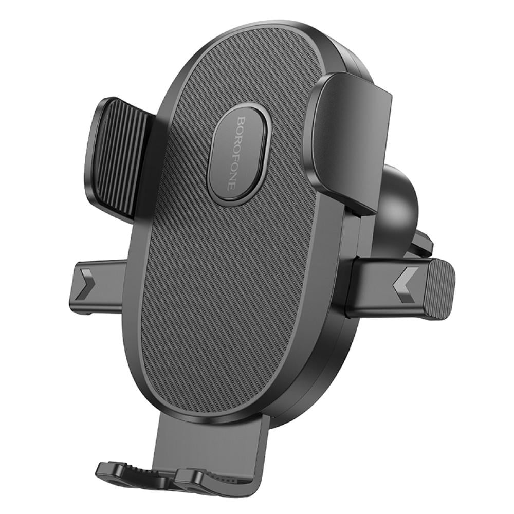 Автотримач для телефона Borofone BH92 Grand one-button car holder air outlet Black (6941991103681)