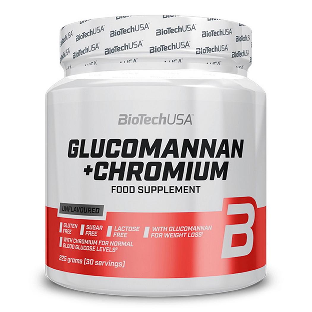 Глюкоманан BioTech USA Glucomannan + Chromium Без смаку 225 г (21534-01)